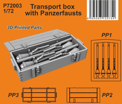 Transportný box s Panzerfaustami