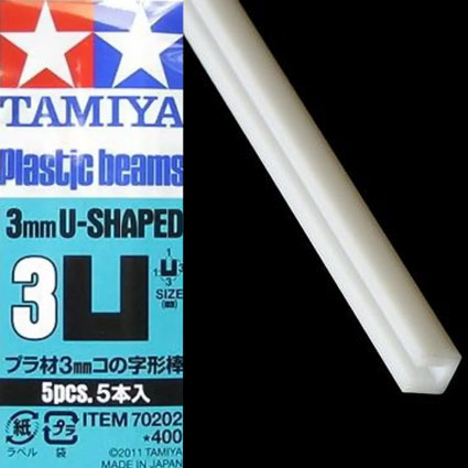 Plastové profily U 3 mm