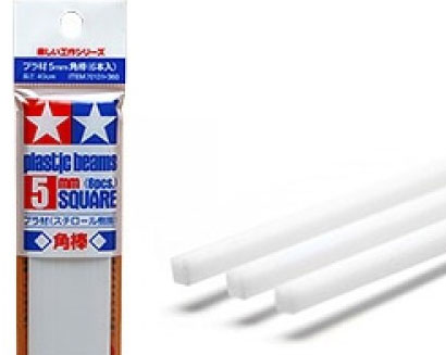 Plastové profily štvorcové 5 mm