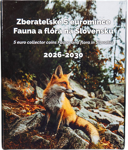 Zberateľské 5 euromince - Fauna a flóra na Slovensku 2026-2030