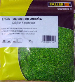 Posypový  materiál - jarná zelená
