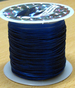 Pruženka plochá 1 mm - tmavo modrá