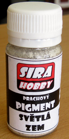 Prachový pigment - Svetlá zem