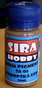 Tekutý pigment - Európska zem