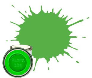 208 Gloss Fluorescent Signal Green