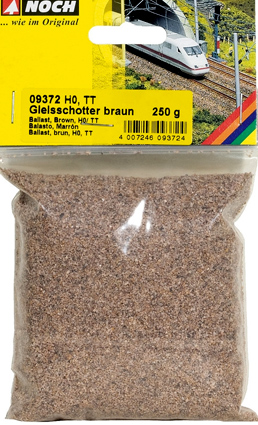 Posypový  materiál - traťový štrk hnedý