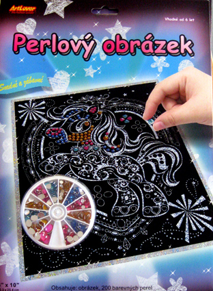 Perlový obrázok - koník