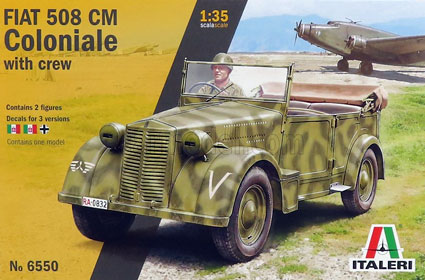 Fiat 508 CM "Coloniale" staff car with crew
