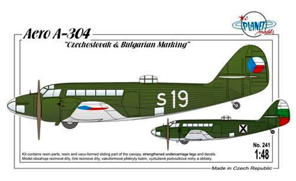 Aero A-304&quot;Czechoslovak&amp;Bulgarian Service&quot; (RESINOVý MODEL)