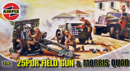 25 PDR Field gun & Morris Quad 