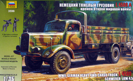 German Heavy 4WD Cargo Truck L4500A
