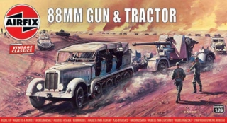 88 mm Gun and Sd.kfz7 tractor