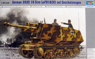 German 39(H) 10.5cm LeFH18(Sf) auf Geschutzwagen