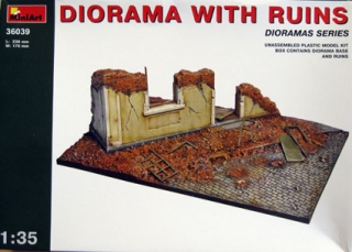 Diorama with ruins