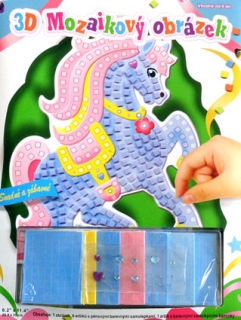 Mozaikový obrázok - Koník modrý