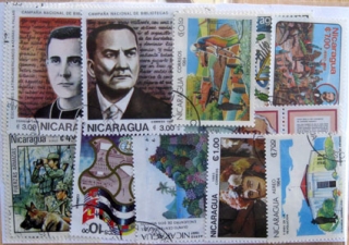 Balíček známok - Nikaragua