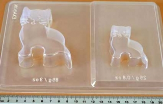 Forma na mydlo mačka jednodielna