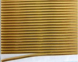Voskové pásky rovné zlaté 3 mm