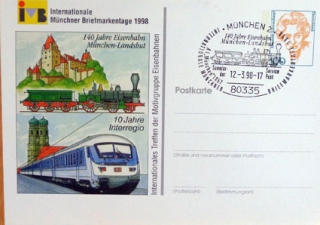 Medzinárodné poštové dni 1998 s príležitostnou pečiatkou