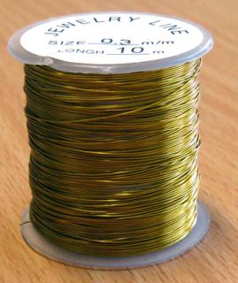 Drôt 0,3 mm - zlatý 10 m