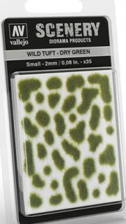Divoká tráva - 2 mm Suchá zelená