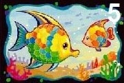 3D Penový obrázok - rybičky
