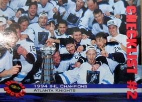 1994 IHL Champions Checklist 2    
