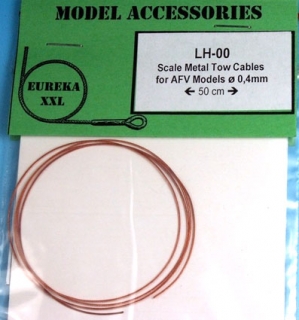 Kovové ťažné laná pre modely AFV 0,4 mm