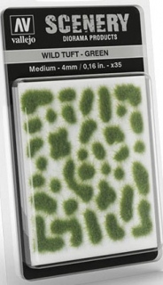 Divoká tráva - 4 mm  zelená