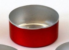 Kalíšok na čajové sviečky červený 16 mm