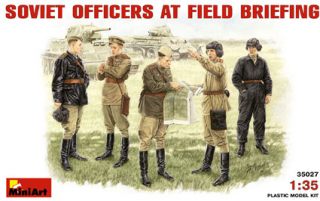 Soviet Officers at field briefing