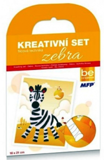 Filcový obrázok - Zebra