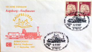 150. výročie železničnej trate Ausburg - Kaufbeuren
