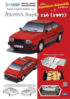 Škoda Rapid 136 (1987) s interiérom