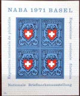 Národná filatelistická výstava NABA 1971 - Bazilej 
