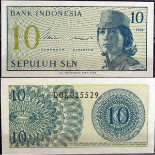 10 sen Indonézia 1964
