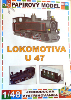Lokomotíva U 47 s vagónom