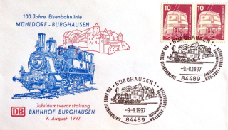 100-ročná železničná trať Mühldorf - Burghausen