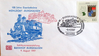 100-ročná železničná trať Mühldorf - Burghausen 1
