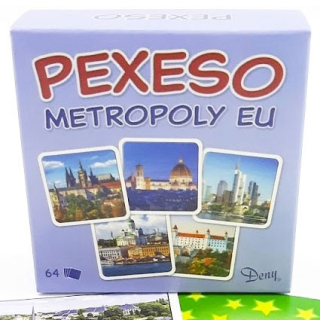Pexeso v krabičke Metropoly Európy