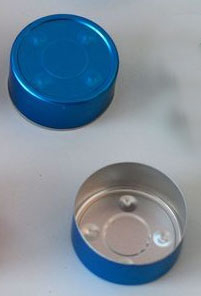 Kalíšok na čajové sviečky modrý 16 mm