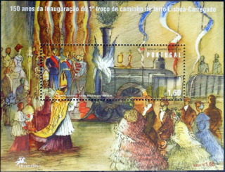 150. výročie železníc v Portugalsku 