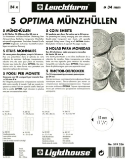 Náhradné listy na mince Optima M24