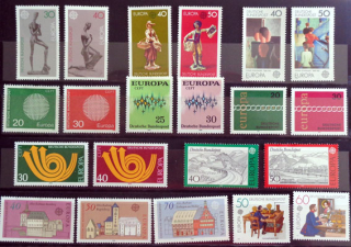 Nemecko - Známky EUROPA (1970-1979)