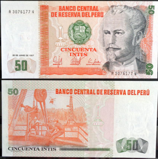 50 Intis Peru 1987 1