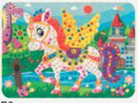 Mozaikový obrázok Koník