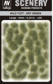 Divoká tráva - 6 mm suchá zelená