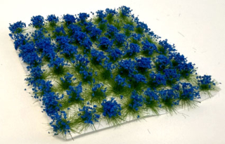 Trsy kvetov - modré