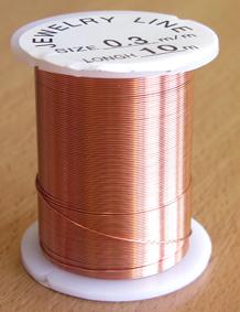 Drôt 0,3 mm - svetlo medený 10 m