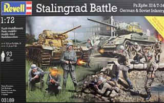 Stalingrad Battle Pzkpfw. III & T-34 & Figures